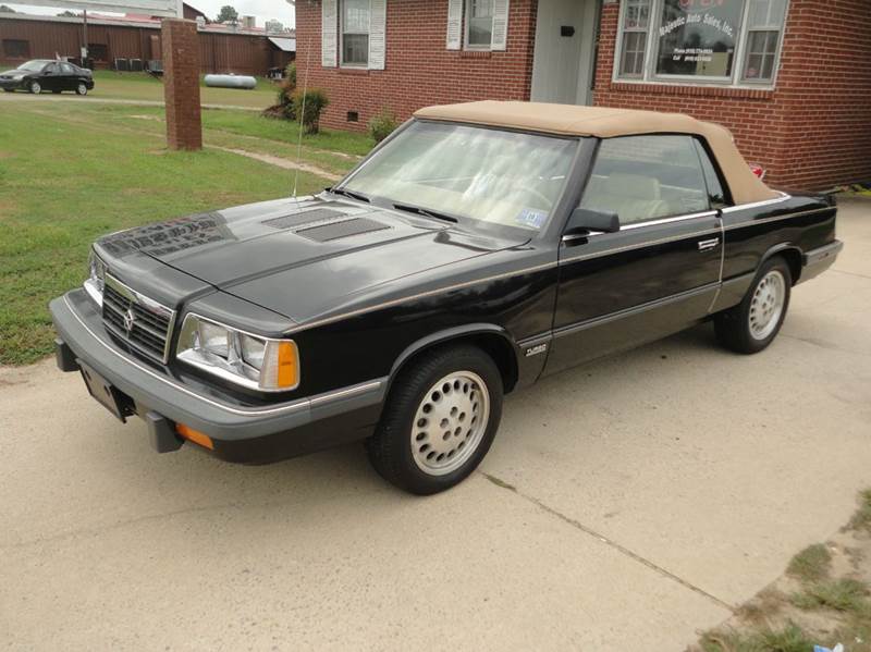 1986 Dodge 600 ES Turbo 2dr Convertible In SANFORD NC ...