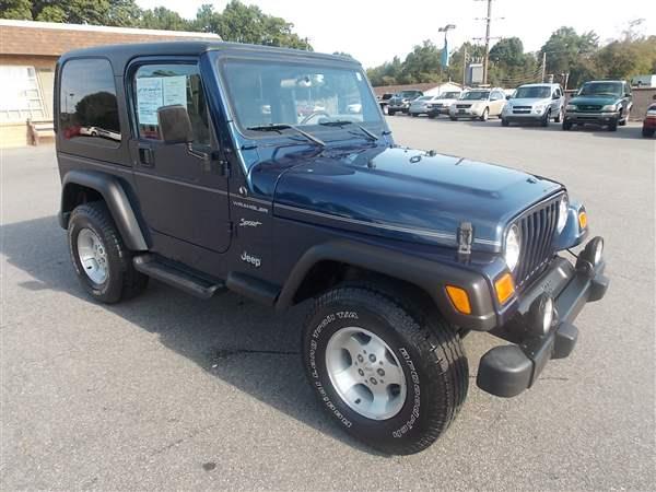 Blue jeep wrangler for sale used #1
